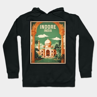 Indore India Vintage Tourism Travel Hoodie